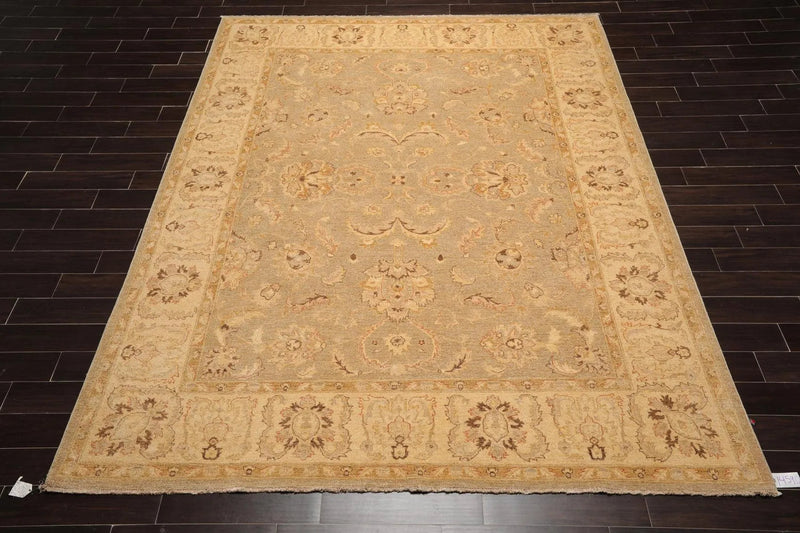 9' x 11'1'' Hand Knotted 100% Wool Peshawar Traditional Oriental Area Rug Gray