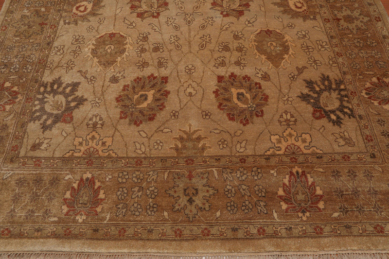 8’5" x 911" Hand Knotted Peshawar Stone Wash Traditional Oriental Area rug Beige