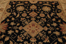 7'11'' x 10' Hand Knotted Wool Oushak Traditional Oriental Area Rug Black