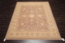 8' x 10'2'' Hand Knotted 100% Wool Peshawar Traditional Oriental Area Rug Brown
