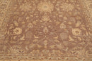 8' x 10'2'' Hand Knotted 100% Wool Peshawar Traditional Oriental Area Rug Brown
