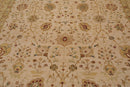 9'1'' x 11'10'' Hand Knotted 100% Wool Peshawar 200 KPSI Oriental Area Rug Beige