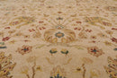 9'1'' x 11'10'' Hand Knotted 100% Wool Peshawar 200 KPSI Oriental Area Rug Beige