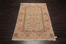 5'9" x 8'9" Hand Knotted Reversible 100% Wool Tibetan Area Rug Tan