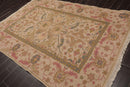 5'9" x 8'9" Hand Knotted Reversible 100% Wool Tibetan Area Rug Tan