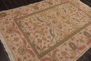 5'9" x 8'9" Hand Knotted Reversible 100% Wool Tibetan Area Rug Tan