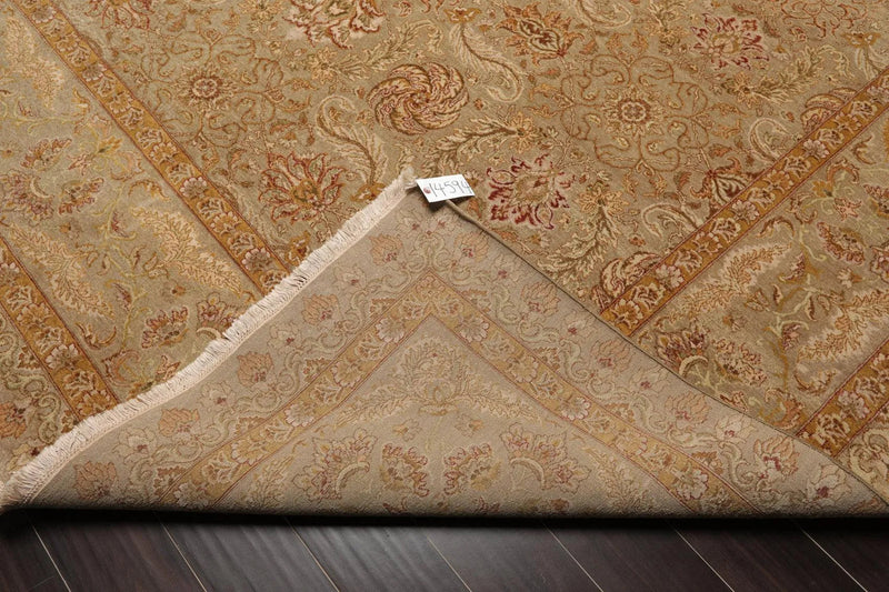 9'3'' x 12'3'' Hand Knotted 100% Wool Agra Traditional Oriental Area Rug Moss