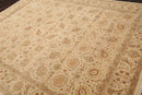 8x10 Tan, Rust Hand Knotted 100% Wool Agra Traditional 200 KPSI Oriental Area Rug