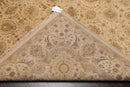 8x10 Tan, Rust Hand Knotted 100% Wool Agra Traditional 200 KPSI Oriental Area Rug