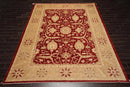 9' x 11'10'' Hand Knotted Wool Peshawar Traditional Oriental Area Rug Rusty Red
