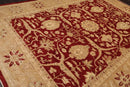 9' x 11'10'' Hand Knotted Wool Peshawar Traditional Oriental Area Rug Rusty Red