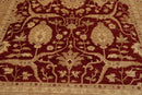 9' x 11'10'' Hand Knotted Wool Peshawar Traditional Oriental Area Rug Rusty Red