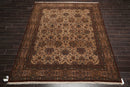 8'1" x 10'1" Hand Knotted 100% Wool 300 KPSI Oriental Area Rug Traditional Beige