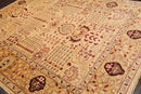 8'2" x 10'6" Hand Knotted 100% Wool Peshawar Traditional Oriental Area Rug Gold