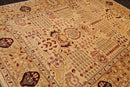 8'2" x 10'6" Hand Knotted 100% Wool Peshawar Traditional Oriental Area Rug Gold