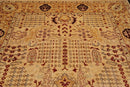 8'2" x 10'6" Hand Knotted 100% Wool Peshawar Traditional Oriental Area Rug Gold