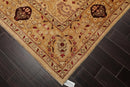 8'2" x 10'6" Hand Knotted 100% Wool Peshawar Traditional Oriental Area Rug Gold