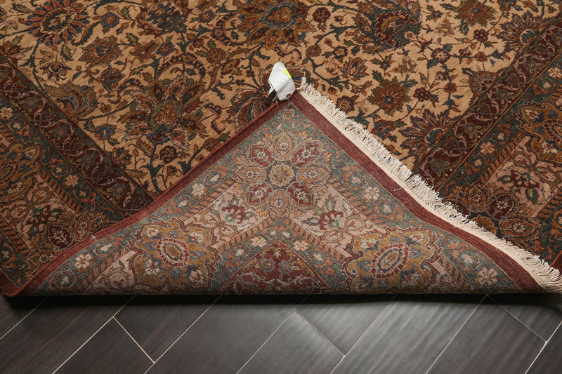 8'1" x 10'1" Hand Knotted 100% Wool 300 KPSI Oriental Area Rug Traditional Beige