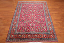 9x12 Rose, Orange Hand Knotted Wool Khorassan 200 KPSI Persian Oriental Area Rug