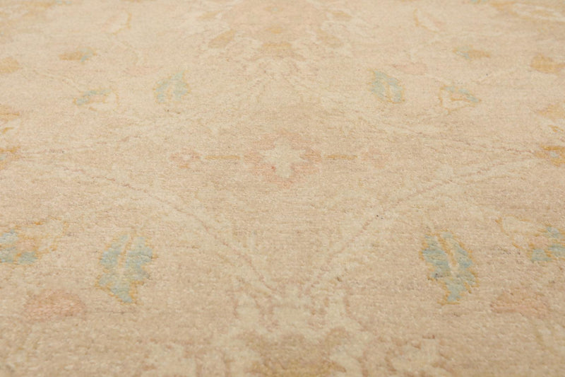 8' x 9'9" Hand Knotted Pakistan Peshawar Oriental Area Rug Muted Earth Tones