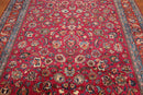 9x12 Rose, Orange Hand Knotted Wool Khorassan 200 KPSI Persian Oriental Area Rug