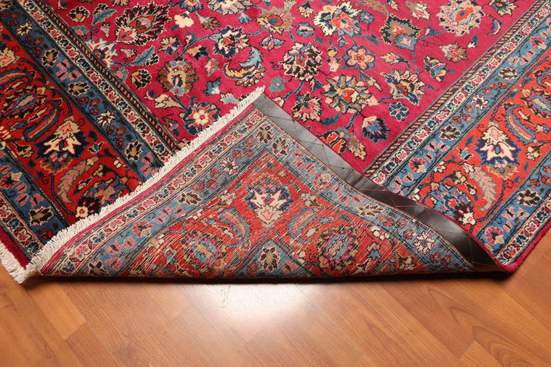 9x12 Rose, Orange Hand Knotted Wool Khorassan 200 KPSI Persian Oriental Area Rug