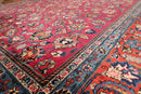 9x12 Rose, Orange Hand Knotted Wool Khorassan 200 KPSI Persian Oriental Area Rug