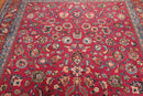 9x12 Rose, Orange Hand Knotted Wool Khorassan 200 KPSI Persian Oriental Area Rug
