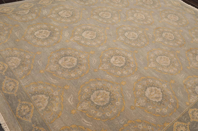 8' x 10' Hand Knotted 100% Wool Peshawar Traditional Oriental Area Rug Gray