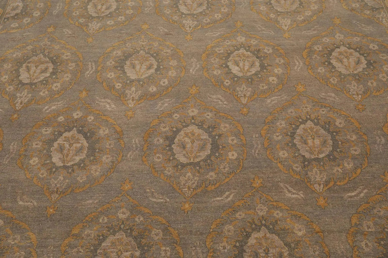 8' x 10' Hand Knotted 100% Wool Peshawar Traditional Oriental Area Rug Gray