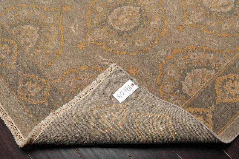 8' x 10' Hand Knotted 100% Wool Peshawar Traditional Oriental Area Rug Gray