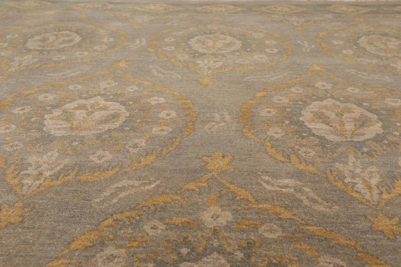 8' x 10' Hand Knotted 100% Wool Peshawar Traditional Oriental Area Rug Gray