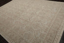 9'3" x 12'4" Hand Knotted 100% Wool Designer Oushak Area Rug Tone on Tone Gray