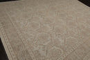 9'3" x 12'4" Hand Knotted 100% Wool Designer Oushak Area Rug Tone on Tone Gray