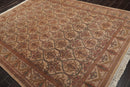 7'4" x 9'7" Hand Knotted 100% Wool 150 KPSI Agra Oriental Area Rug Beige