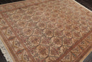 7'4" x 9'7" Hand Knotted 100% Wool 150 KPSI Agra Oriental Area Rug Beige