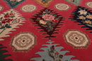 8'2"x 9'10" Hand Knotted Wool & Silk PakPersian 16/18 300 KPSI Oriental Area Rug Pink