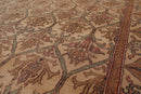 7'4" x 9'7" Hand Knotted 100% Wool 150 KPSI Agra Oriental Area Rug Beige