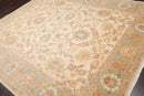 7'9'' x 9'5'' Hand Knotted Pak Peshawar Oriental Area Rug Beige