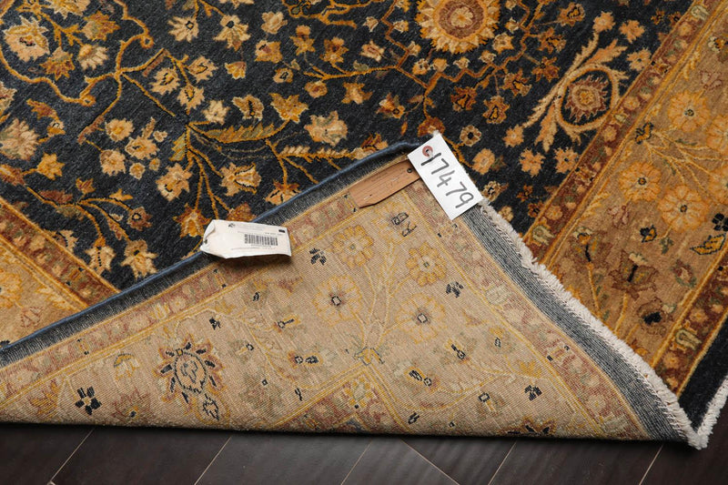 6' x 9'1" Hand Knotted 100% Wool Sarouk Traditional 250 KPSI Oriental Area Rug Champagne, Gold Color