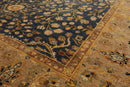 6' x 9'1" Hand Knotted 100% Wool Sarouk Traditional 250 KPSI Oriental Area Rug Champagne, Gold Color