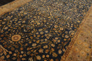 6' x 9'1" Hand Knotted 100% Wool Sarouk Traditional 250 KPSI Oriental Area Rug Champagne, Gold Color