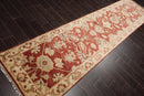 2'3''x11'11'' Hand Knotted Oushak 100% Wool Oushak Traditional Oriental Area Rug Rust, Beige Color Runner