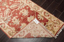 2'3''x11'11'' Hand Knotted Oushak 100% Wool Oushak Traditional Oriental Area Rug Rust, Beige Color Runner
