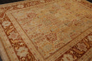 9'4"x12'6" Hand Knotted Wool 16/18 Pak Persian 300 KPSI Oriental Area Rug Beige