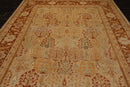 9'4"x12'6" Hand Knotted Wool 16/18 Pak Persian 300 KPSI Oriental Area Rug Beige