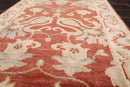 2'3''x11'11'' Hand Knotted Oushak 100% Wool Oushak Traditional Oriental Area Rug Rust, Beige Color Runner