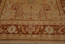 9'4"x12'6" Hand Knotted Wool 16/18 Pak Persian 300 KPSI Oriental Area Rug Beige