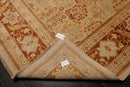 9'4"x12'6" Hand Knotted Wool 16/18 Pak Persian 300 KPSI Oriental Area Rug Beige