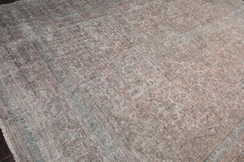 9x12 Hand Knotted 100% Wool Traditional Oriental Area Rug Rust, Gray Color